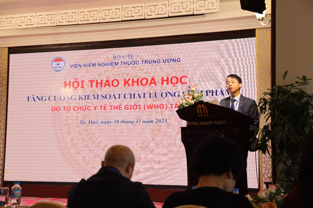 Hội thảo khoa học về “Tăng cường kiểm soát chất lượng sinh phẩm tại Việt Nam” và “Tổng kết chương trình Thử nghiệm thành thạo bằng so sánh liên phòng thí nghiệm năm 2023”